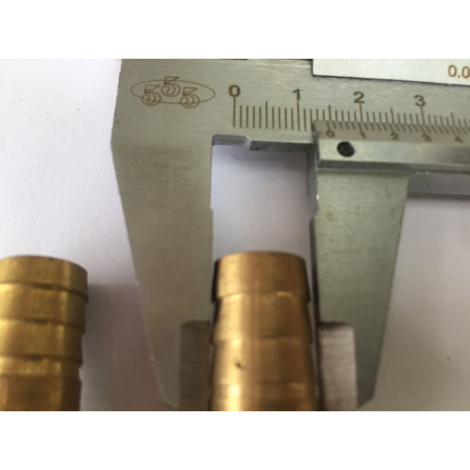 2 chiếc kép đồng đuôi chuột, nối đồng một đầu ren ngoài 21mm một đầu nối ống mềm 14mm