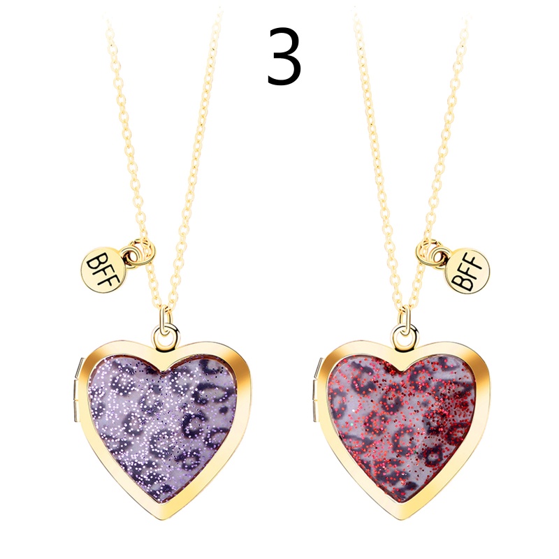 Set 2 Vòng cổ Tình Bạn Hình Trái Tim Cổ Điển