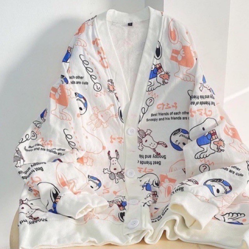 Mã FATHANG5 giảm 10K đơn 50K] Áo Cardigan Snoopy/Bembo hoạt hình siêu xinh♥️ unisex Nam nữ (Hình +Video thật 100%)