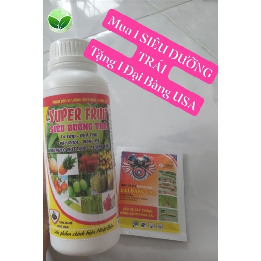 Phân bón SIÊU LỚN TRÁI (1L), dưỡng trái, to trái, mập trái, bóng trái : chanh, bưởi, cam, dưa hấu, sầu riêng, ớt, mít...