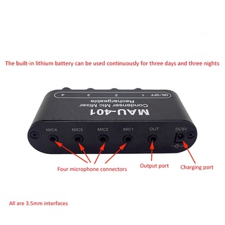 Mini Audio Mixer Condenser for Computer  Live Sound Card