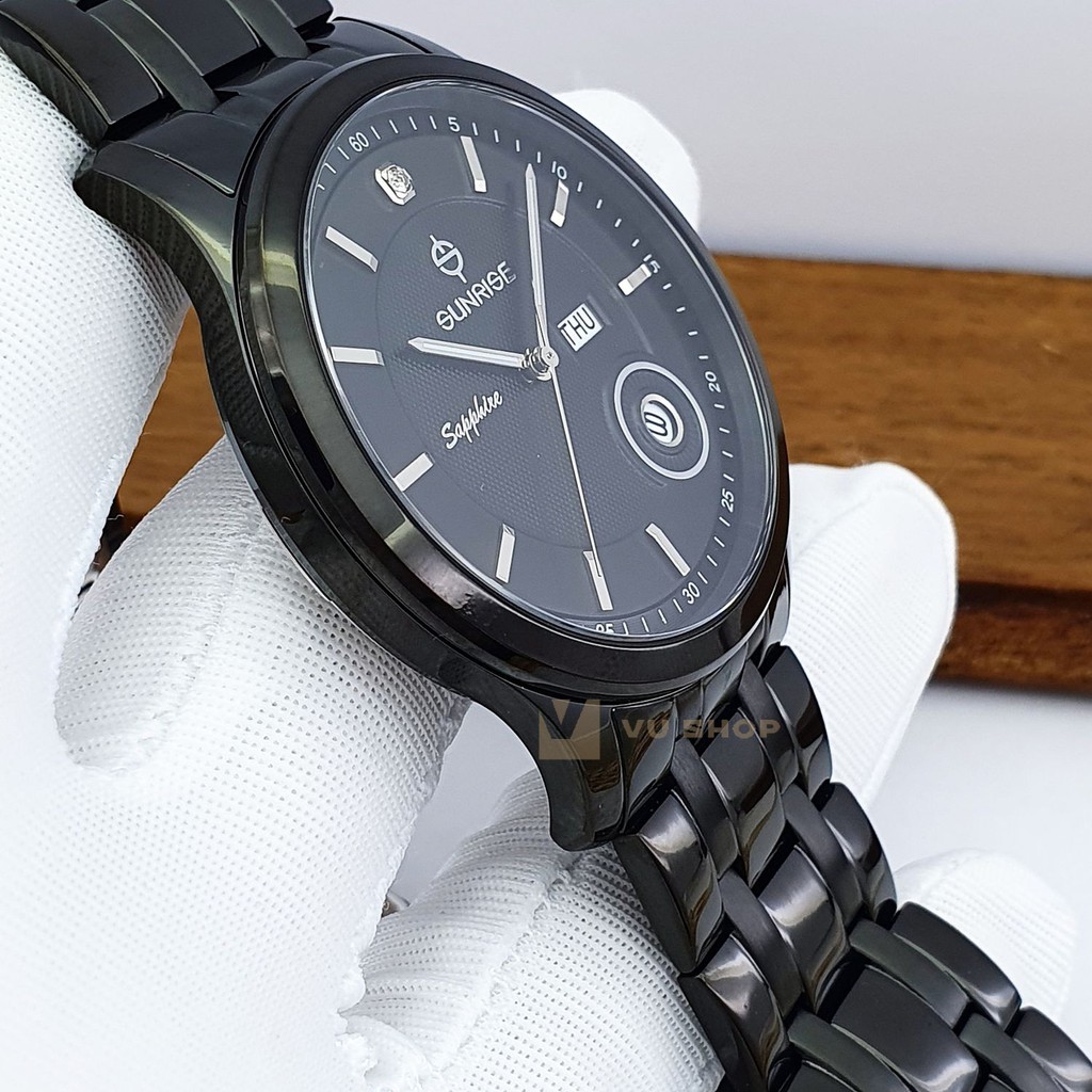ĐỒNG HỒ NAM SUNRISE DM782SWA - 2 LỊCH, KÍNH SAPPHIRE