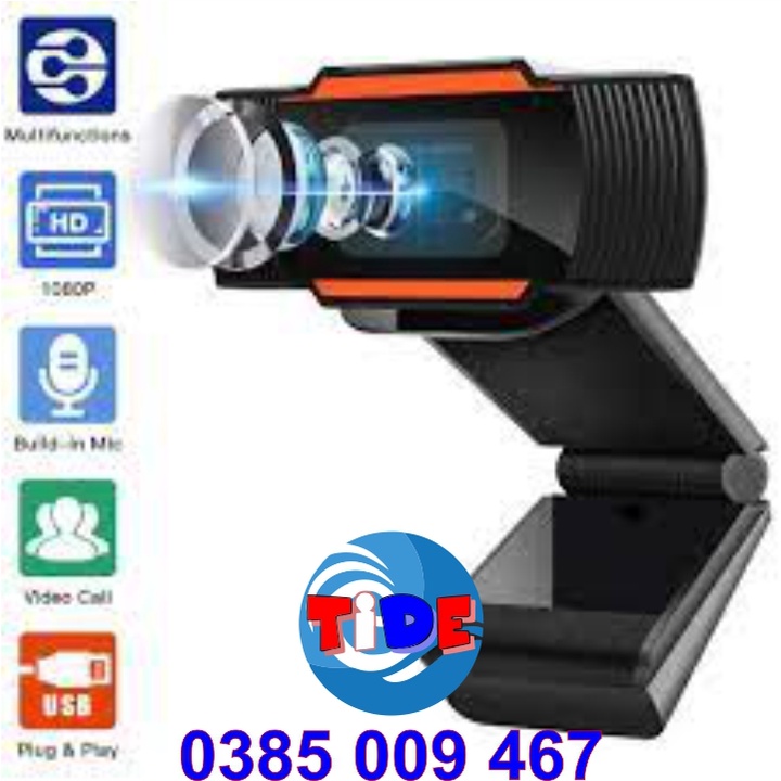 Webcam siêu nét HD 1080P – Đế kẹp – Có mic và đèn led hỗ trợ học trực tuyến – Bảo hành 12 tháng – Dùng cho máy vi tính | WebRaoVat - webraovat.net.vn