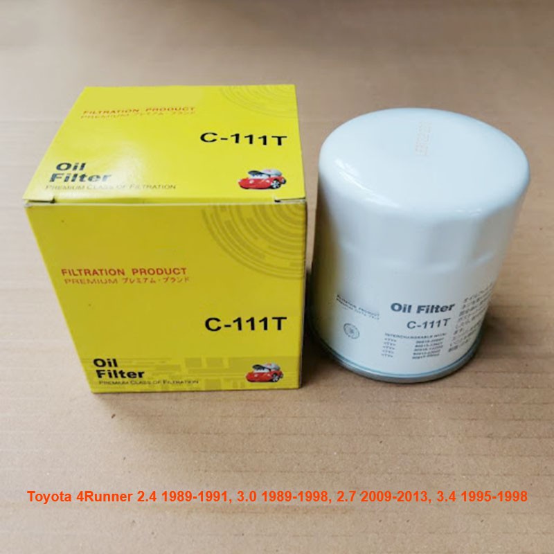 Lọc nhớt Toyota 4Runner 1989-1991-2013 mã C111T của JS Asakashi Nhật Bản