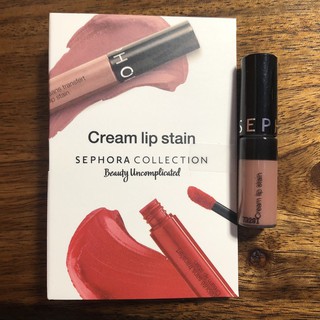 [ Minisize 1.3ml ] Son Sephora - Cream lip stain liquid lipstick màu 40 Pink tea