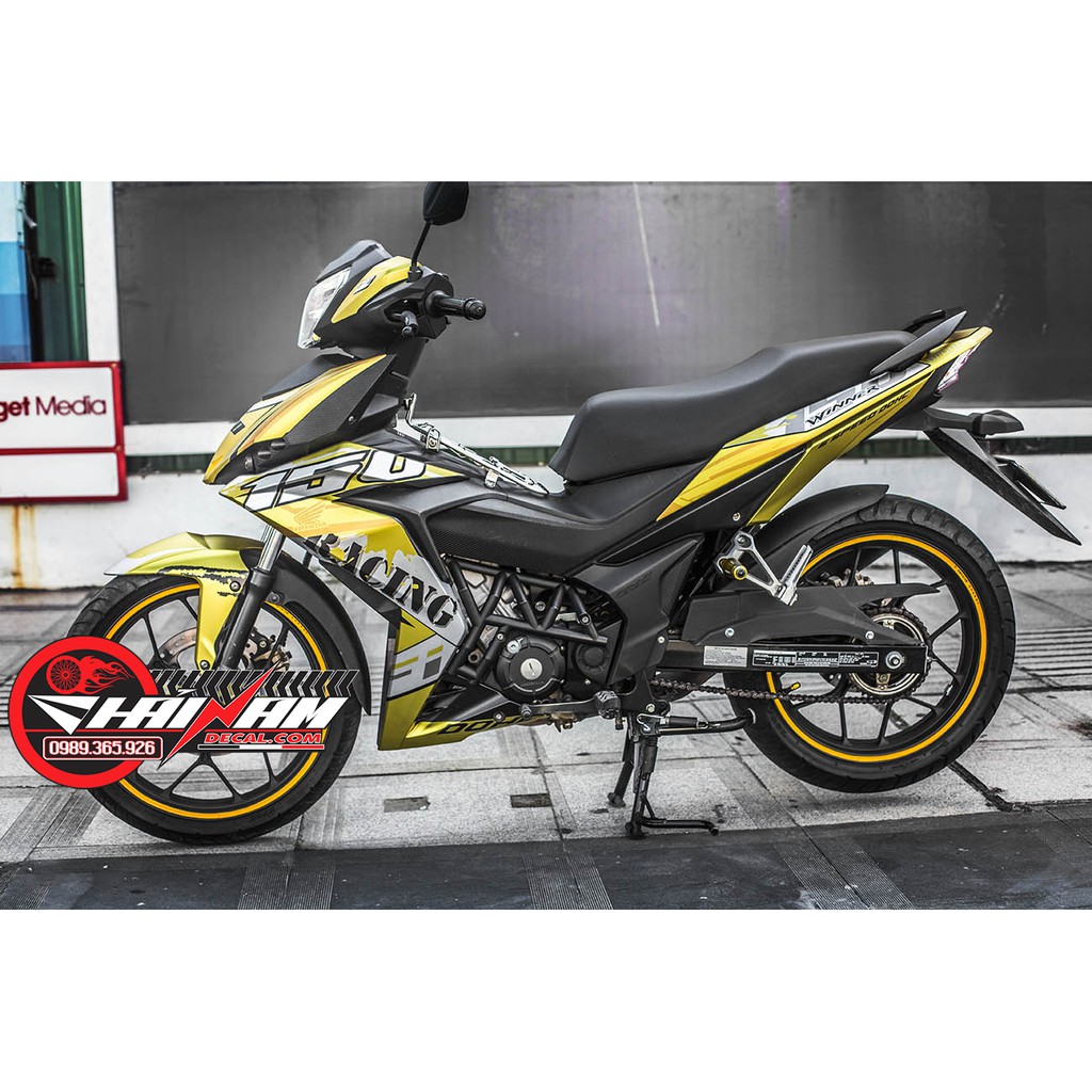 Tem Trùm Winner 150 RaCing Đen Vàng