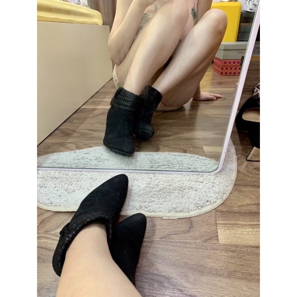 BOOTS xuất khẩu nơ gót nhọn
