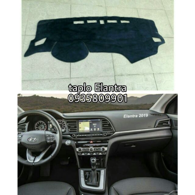 Thảm taplo lông thú xe Elantra 2020