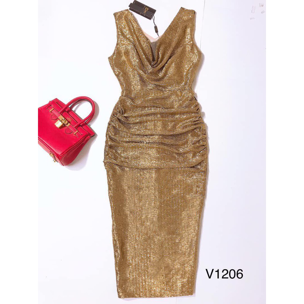 [ xả kho ] MiD Đầm body dáng ôm dự tiệc quyến rũ V1206 Mie Design ảnh thật mẫu chụp