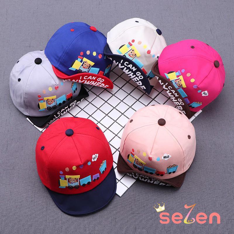 Nón kết vành mềm họa tiết dễ thương cho bé