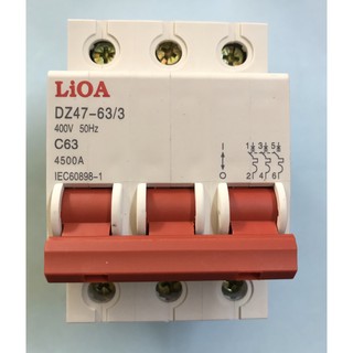 Cầu dao tự động (APTOMAT) 3 cực LiOA Dòng cắt 4,5kA