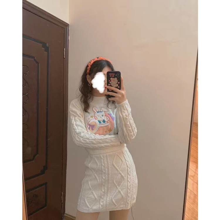 SET LEN ÁO VÁY THỎ LOLITA