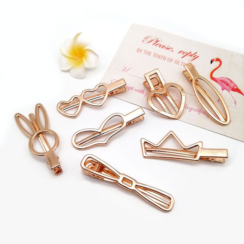 Kẹp tóc hình ngôi sao/thỏ đơn giản nhiều kiểu dáng xinh xắn cho nữ
