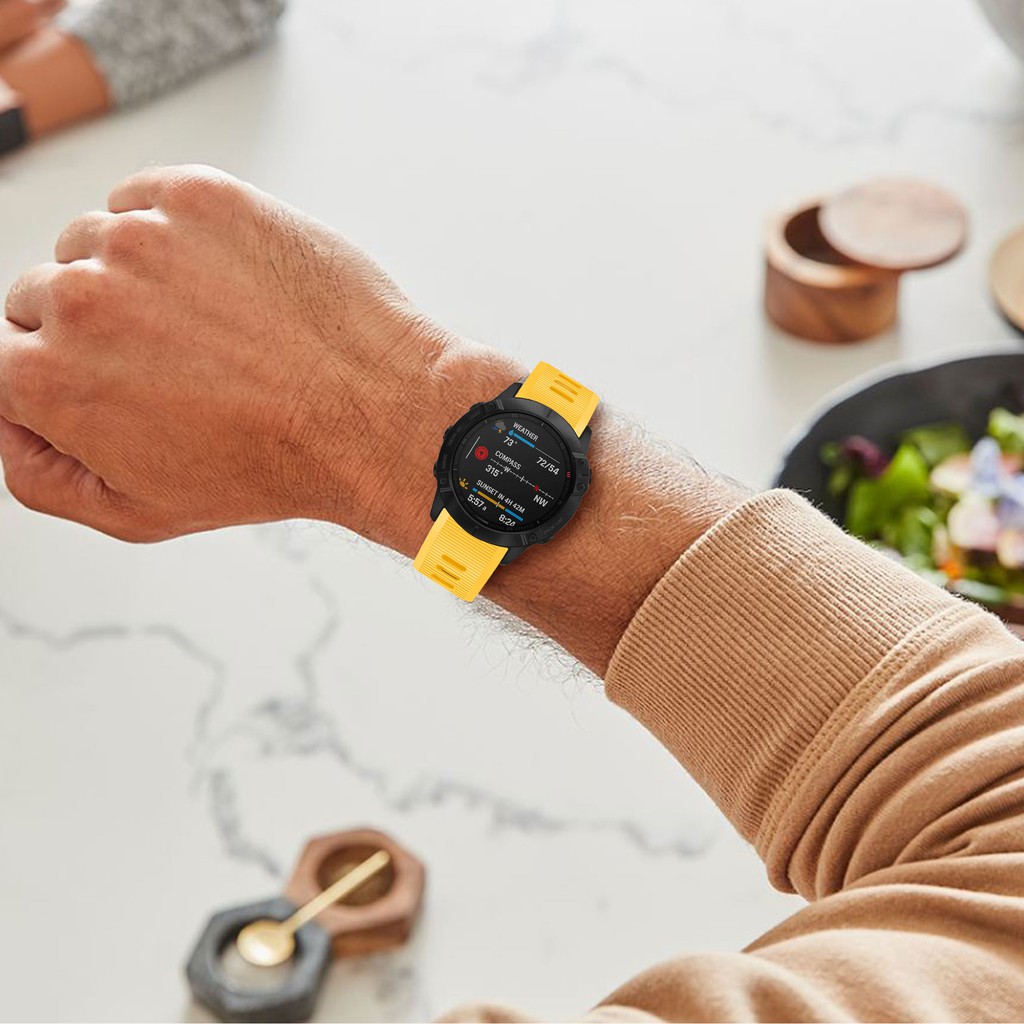 Dây đồng hồ chiều rộng 26mm cho Garmin Fenix 6X/6X Pro/5X/5X Plus/Fenix 3 Sapphire/Descent Mk1