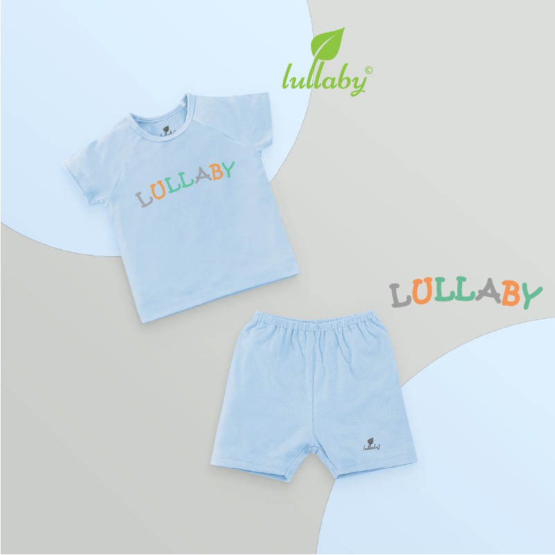 Lullaby Bộ quần áo bé trai cộc tay raglan NH651P BST Xuân hè