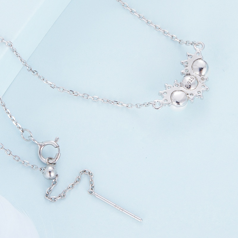 BAMOER Vòng cổ bạc 925 PhốI Vỏ Sò ThờI Trang Cho Nữ