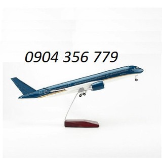 Mô hình máy bay tĩnh a350 47cm có bánh xe và đèn led