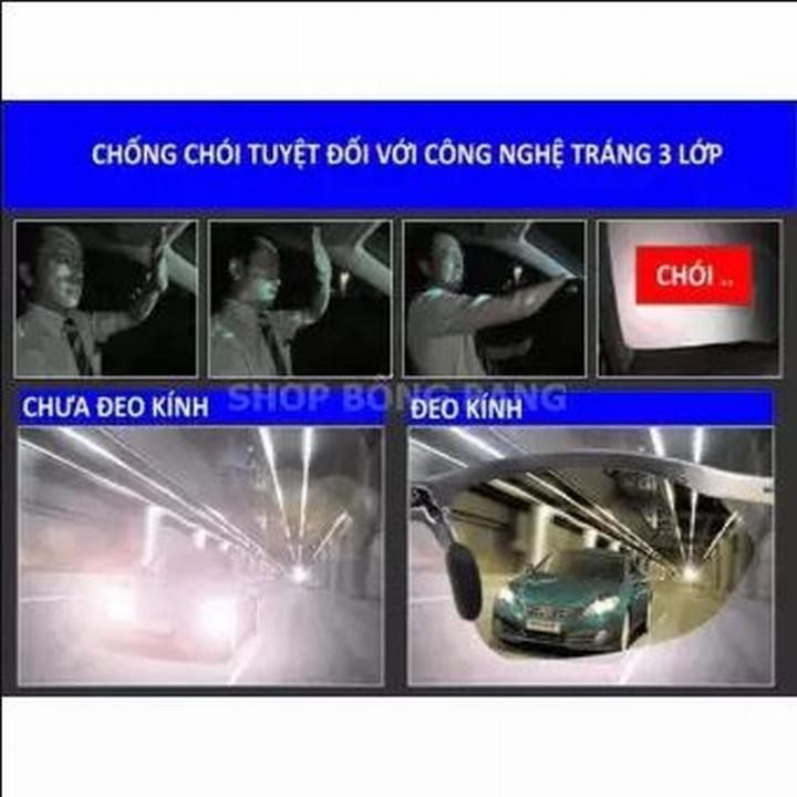 Kính chống lóa chống chói= - Kính đi đêm cao cấp