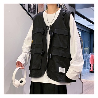 Áo Khoác Không Tay Dáng Rộng Thời Trang Mùa Hè Hàn Quốc Dành Cho Nam 2021