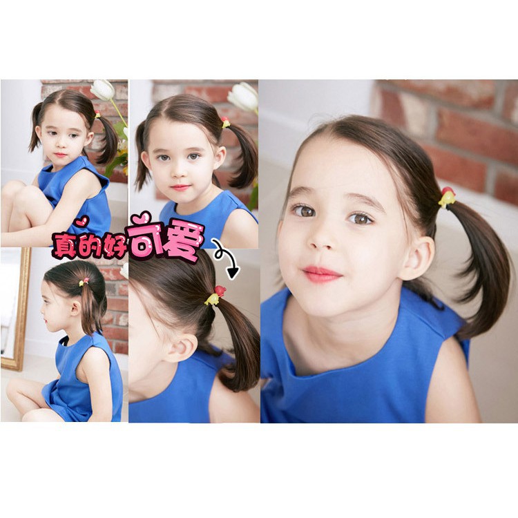 Set 50 chun, thun buộc tóc xinh xắn phong cách Hàn Quốc cho bé
