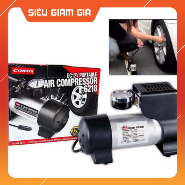 RE3 BƠM LỐP XE Ô TÔ COIDO 6218 HÀNG CAO CẤP