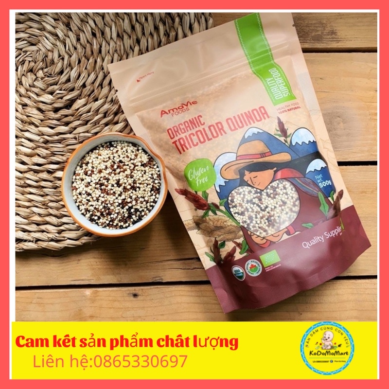 Hạt diêm mạch hữu cơ Amavie tách lẻ từ 100g