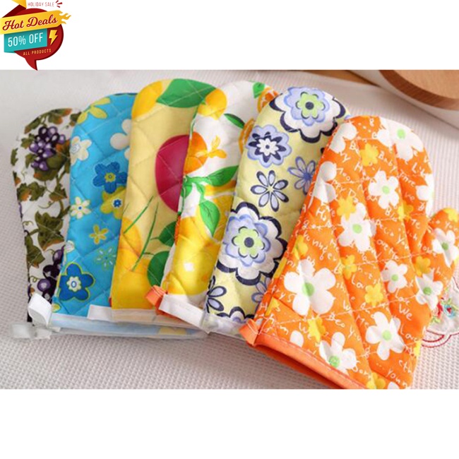 Găng Tay Cách Nhiệt Bằng Cotton Dùng Trong Nhà Bếp