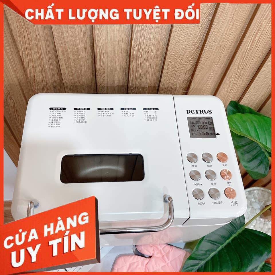 [Có sẵn] Máy làm bánh mì tự động, máy làm bánh tại nhà Petrus 8855GR/8860 - Có rắc hạt tự động KÈM QUÀ TẶNG