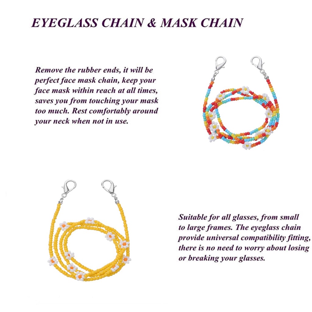 ESPO Dây Chuỗi Hạt Đeo Mắt Kính Thời Trang