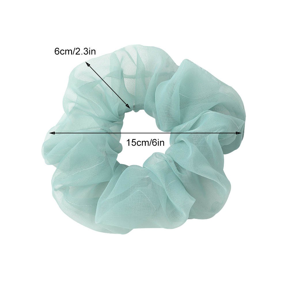 [9ĐẸP] Cột tóc Voan Bồng Scrunchies -dây buộc tóc voan các màu vintage CT0047