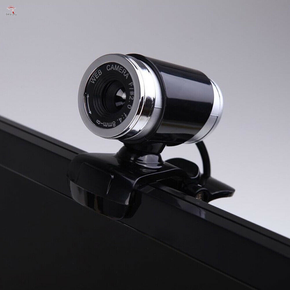 【COD】 HD Webcam Máy tính để bàn Máy tính xách tay Web Camera tích hợp Micrô xoay 360 độ cho màn hình LCD Máy tính xách tay Mới