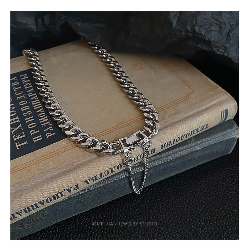 Dây Chuyền Vòng Cổ Nam Nữ Chuỗi Trơn Cuban Chain Xích Basic Thời Trang Ngầu Hiphop Titan Đẹp Không Gỉ - Câmmvintage