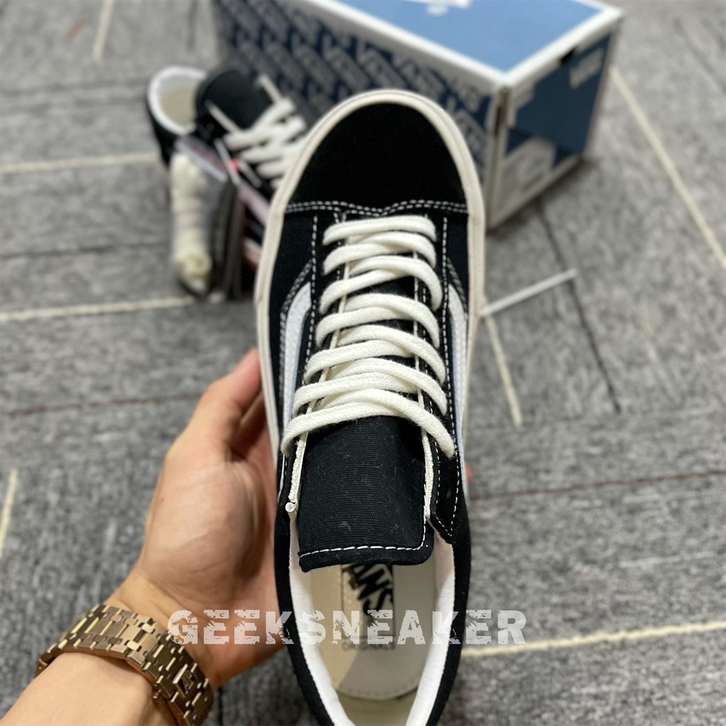 [GeekSneaker] Giày Vans Vault Style 36 Old Skool - Viền bo / Dây Dày / Đế Đỏ có căn/ Lưỡi gà dài/ gót bo/ Đế Nhám | BigBuy360 - bigbuy360.vn