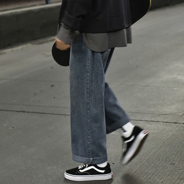 Quần baggy jean ống rộng BEST SELLER -  quần bò nam nữ ống suông siêu rộng -Q0- cam kết Giặt không phai màu | BigBuy360 - bigbuy360.vn