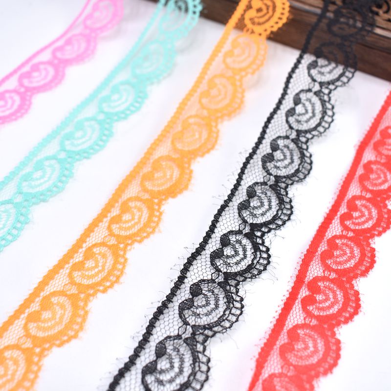 Cuộn Ren Ruy Băng 22mm Dài 10M Bằng Cotton Phối Ren Dùng May Trang Phục