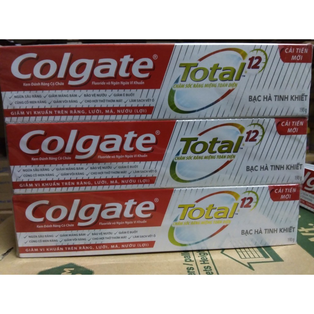 Kem đánh răng Colgate  bạc hà tinh khiết Total 170g