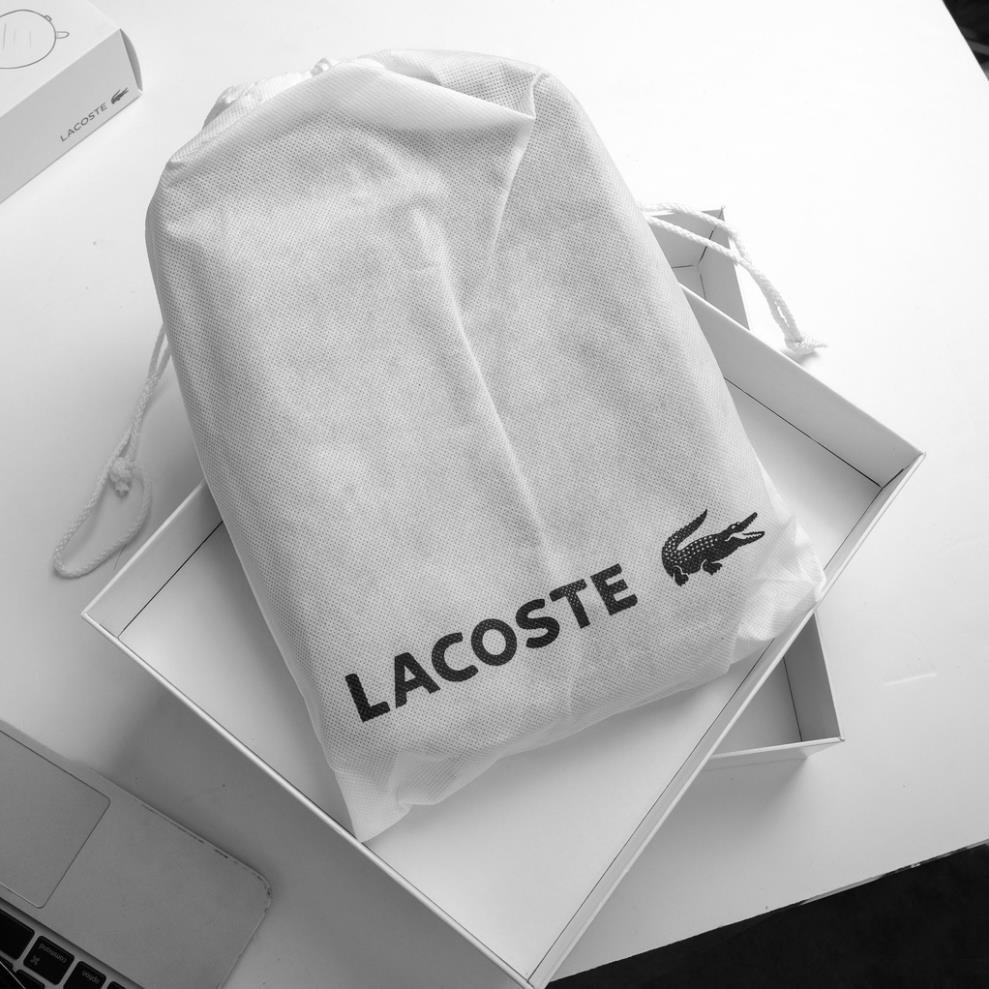 Túi Đeo Chéo Nam Lacoste Logo Sắt | Full Tag và Túi Vải