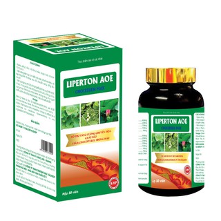 LIPERTON AOE, Viên uống hạ mỡ máu, hỗ trợ giảm cân, hạn chế tích tụ mỡ dư thừa.
