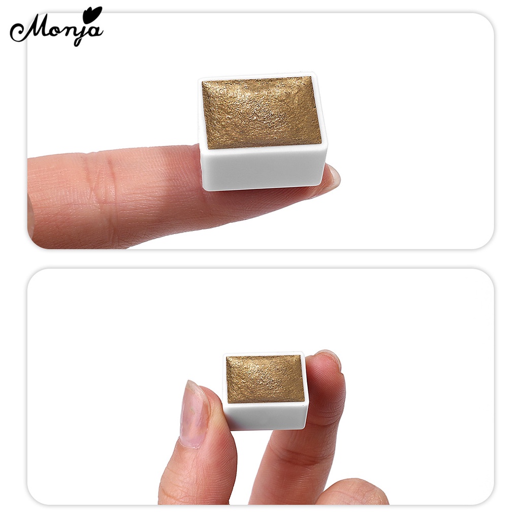 MONJA [Hàng mới về] Bột kim tuyến lấp lánh trang trí móng tay 12 màu xinh xắn DIY