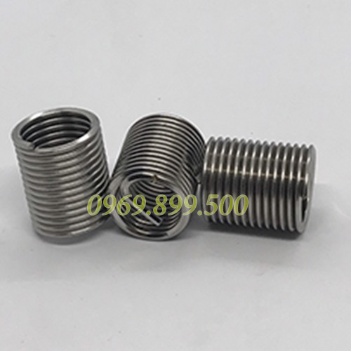 Combo 100c ren cấy, ren giả,helicoil M8 chất liệu inox 304
