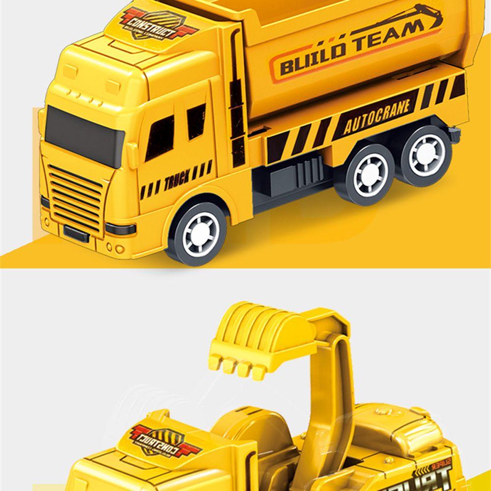 NICKOLAS Đồ Chơi Xe Công Trường Kéo Ma Sát Sáng Tạo Cho Bé Trai
