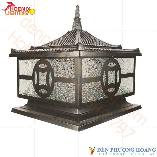 Đèn trụ cổng : Nhôm đúc cao cấp D400  PH6050