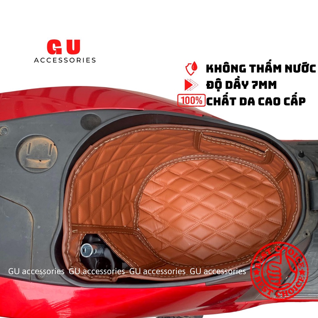 Lót cốp da chống nóng chống sốc chống thấm nước xe máy Honda Vision 2012-2024 bảo vệ đồ đạc trong cốp xe hiệu quả GU