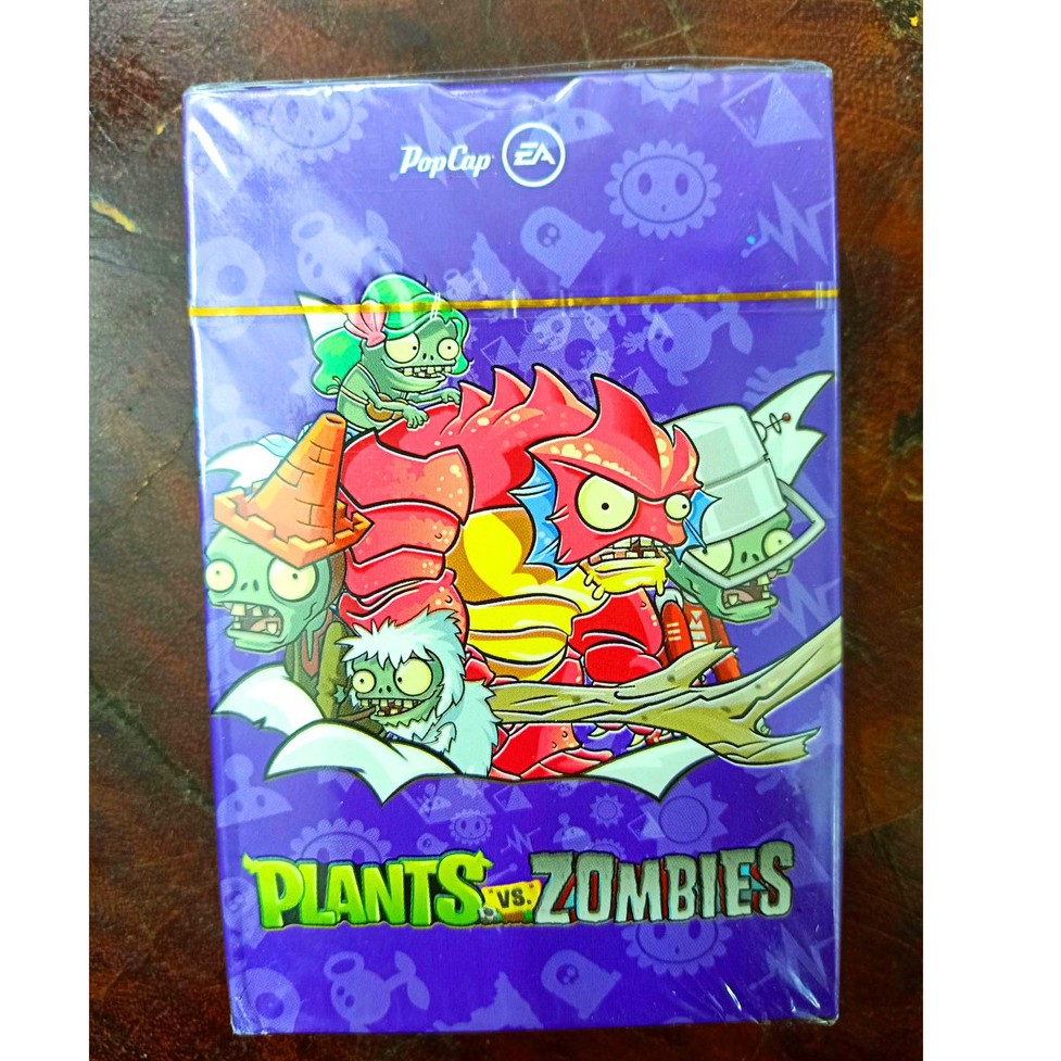 (Khu vườn tím) Bộ 55 Thẻ Bài Trò Chơi Plants Vs Zombies