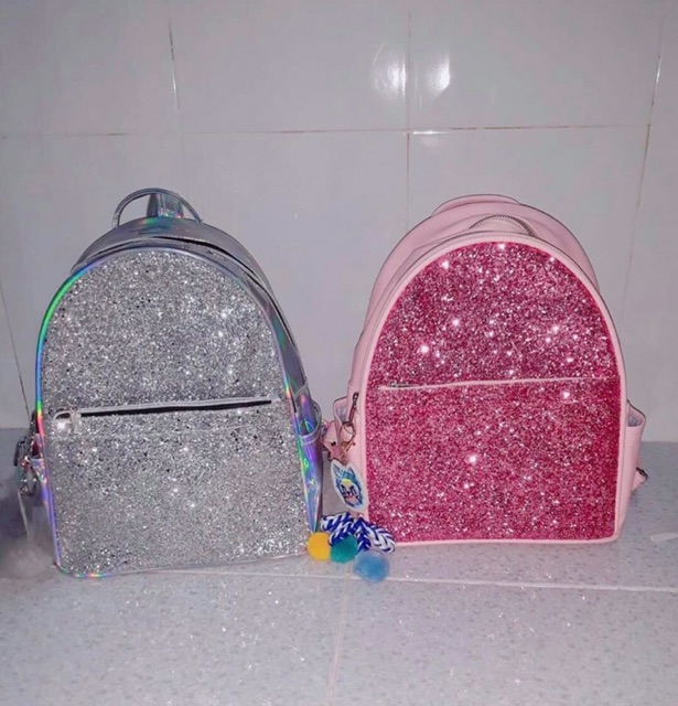 Balo Hồng bling bling có sẵn