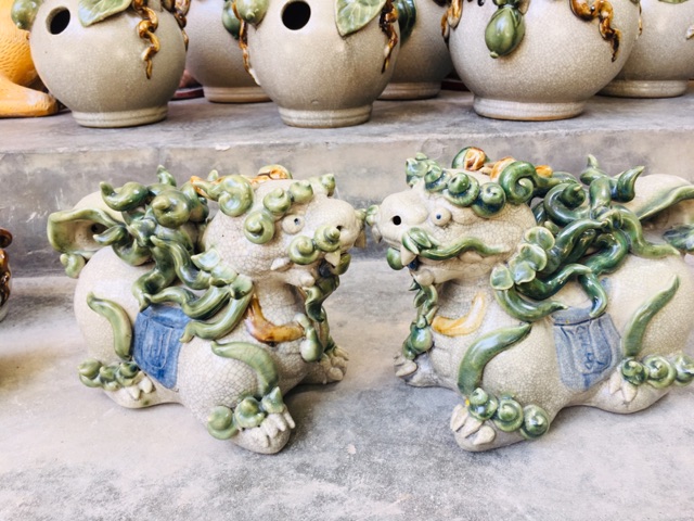 Cặp Nghê  Phong Thuỷ Gốm Cao Cấp