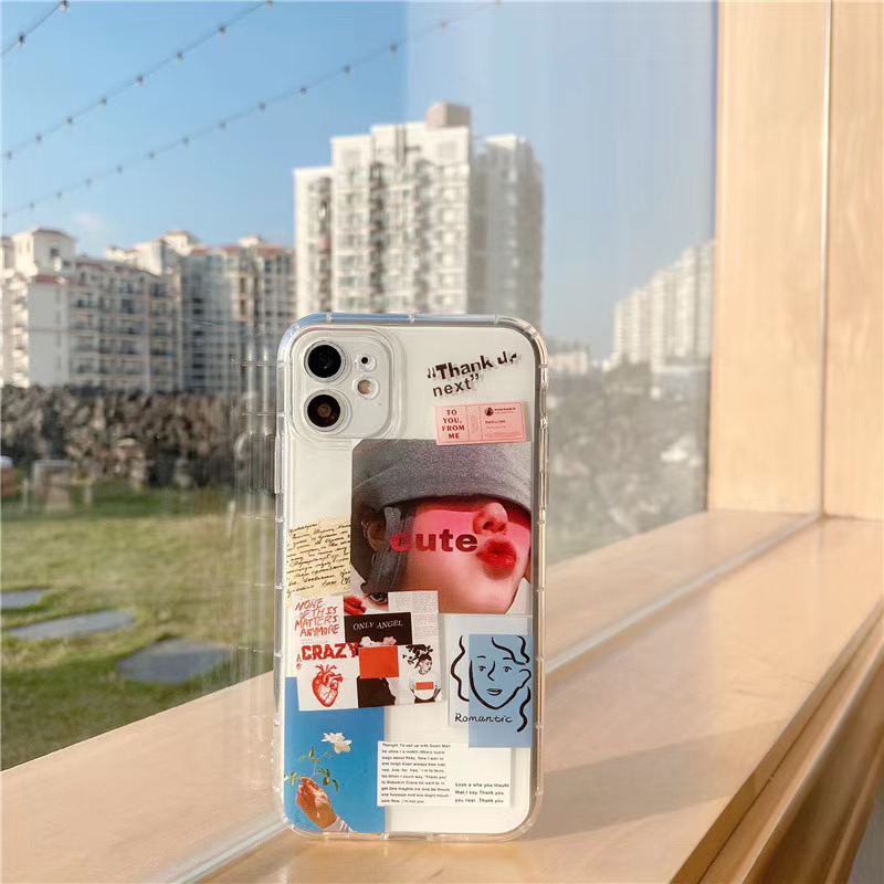 Ốp điện thoại trong suốt chống sốc cho iPhone 7plus 8 plus 7 8 X XS XR XSMAX 11 11pro 11promax 12 12pro 12promax | BigBuy360 - bigbuy360.vn