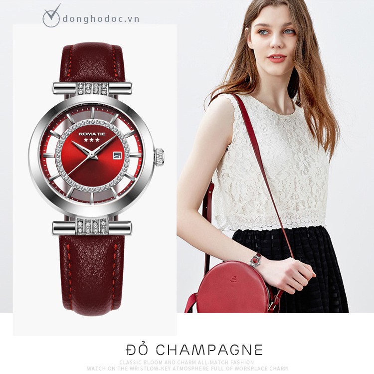 Đồng hồ Nữ ROMATIC Paris - Dây Da Siêu Cấp Nhập Từ Pháp | BigBuy360 - bigbuy360.vn