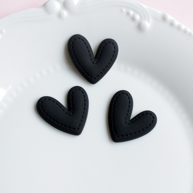 Set 10 Miếng Dán Hình Trái Tim Trang Trí Điện Thoại / Ly Cà Phê DIY