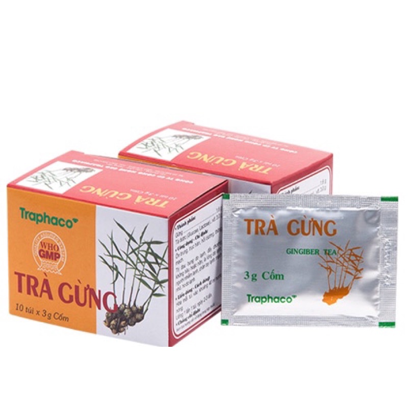 Trà gừng Traphaco - 10 túi x 3gram